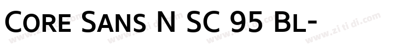 Core Sans N SC 95 Bl字体转换